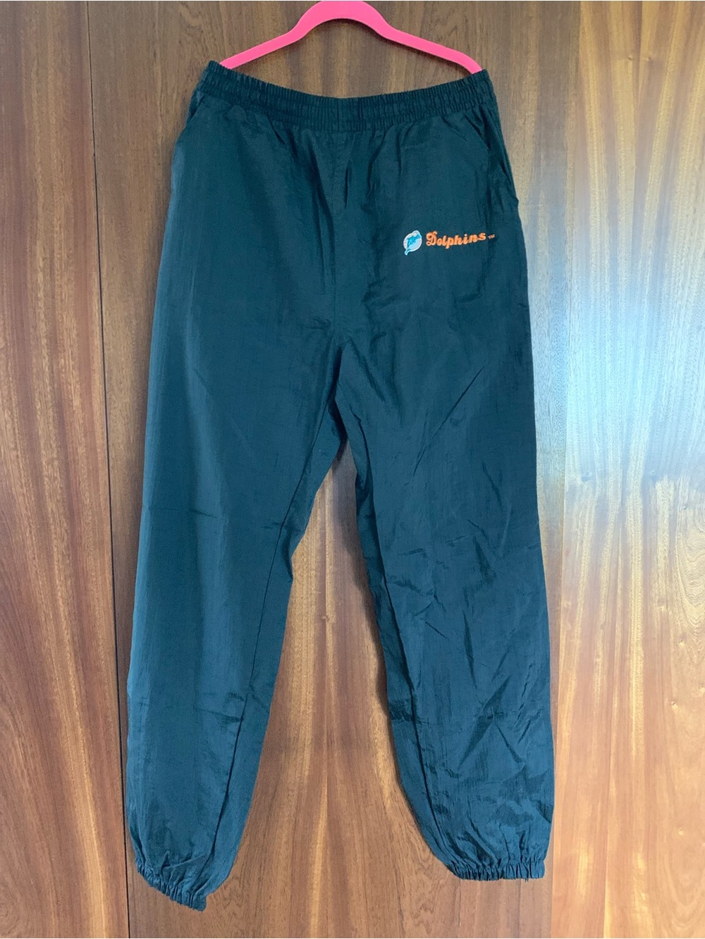 Black Miami Dolphins Embroidered windbreaker Sweatpants